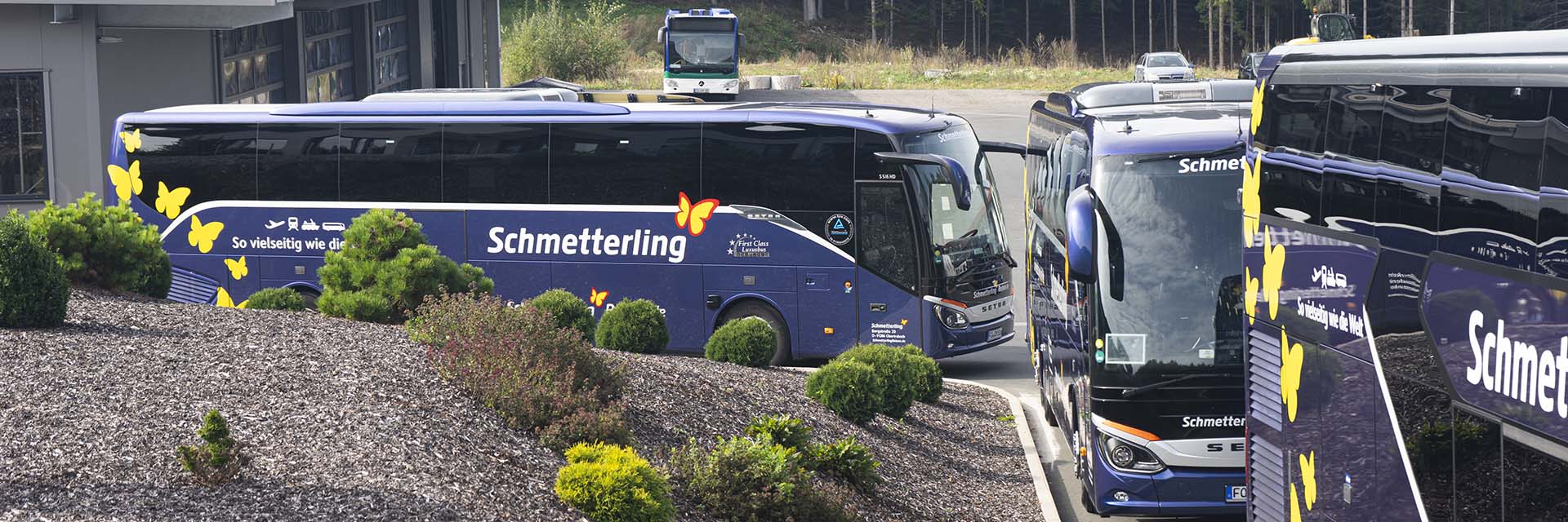 Busse auf Betriebshof